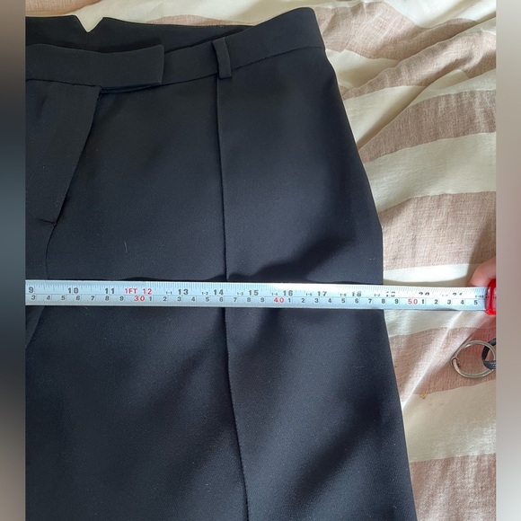 The Fold London Slim Black Pants Size 12 UK/ 8US Office wear minimalist chic - Picture 13 of 14